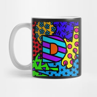 Alphabet Series - Letter D - Bright and Bold Initial Letters Mug